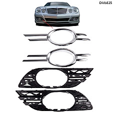 Μάσκες αλογόνου με χρωμιωμένες λωρίδες Mercedes E W211 (2007–2009) – DMb825 - Sellzone.bg Μάσκες αλογόνου με χρωμιωμένες λωρίδες Mercedes E W211 (2007–2009) – DMb825